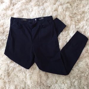 J. Crew DANNIE Navy Pants Gold Zipper 🌊